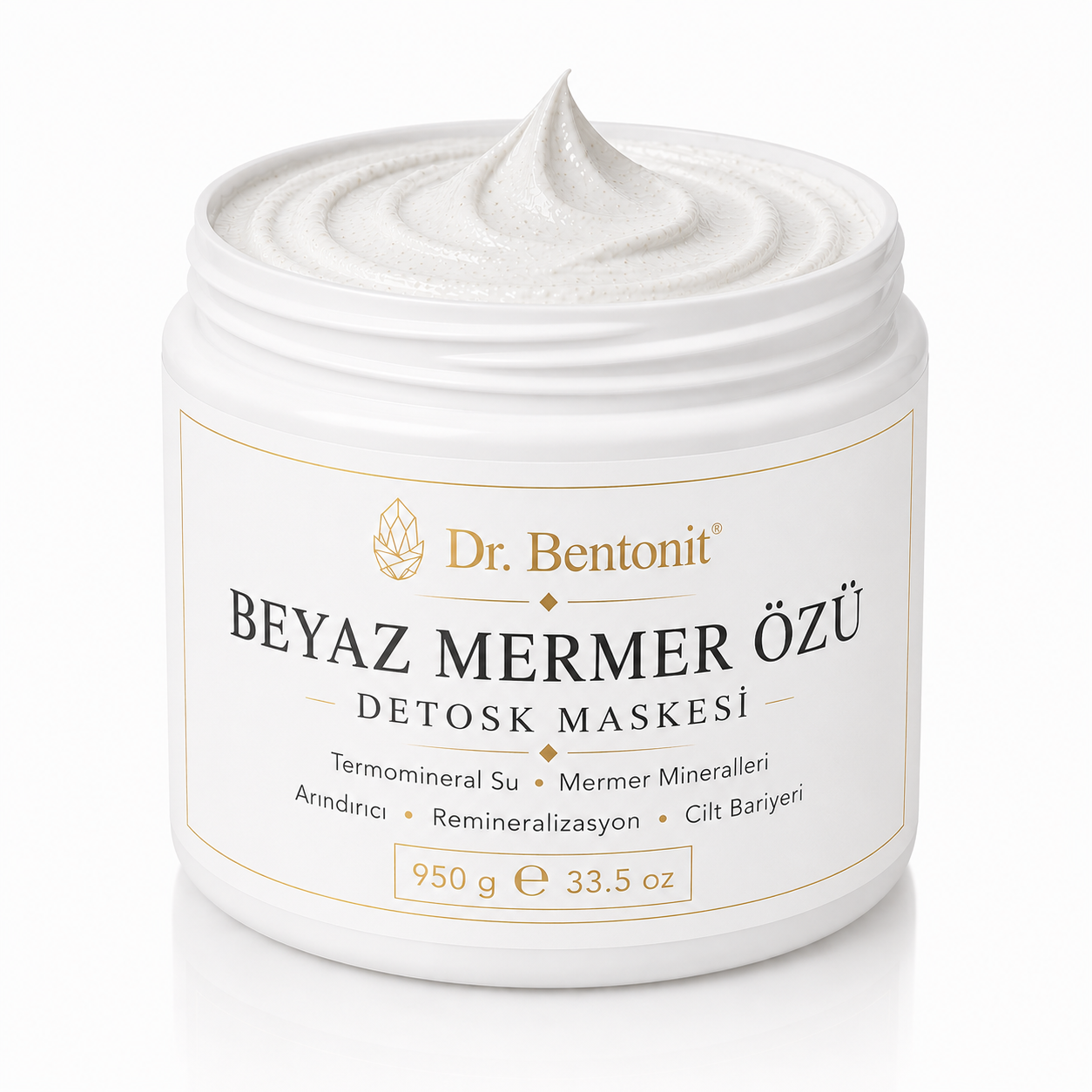 Beyaz Mermer Özü Mineral Detoks Maskesi